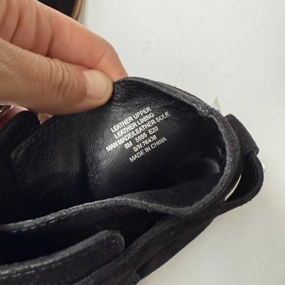 TORY BURCH New Womens 6 Brooke Black Suede Gold Pull On Ankle Booties ON1 - Picture 6 of 6